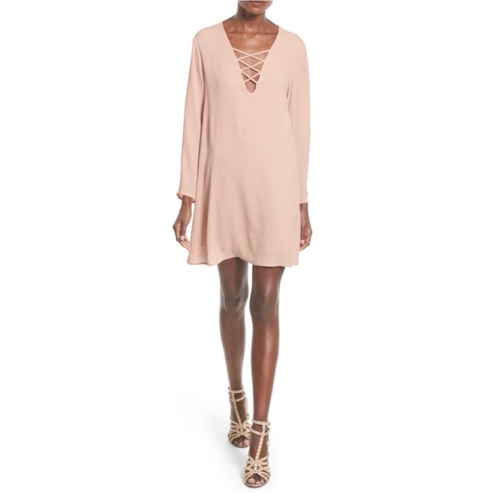 ASTR the Label long sleeve shift dress